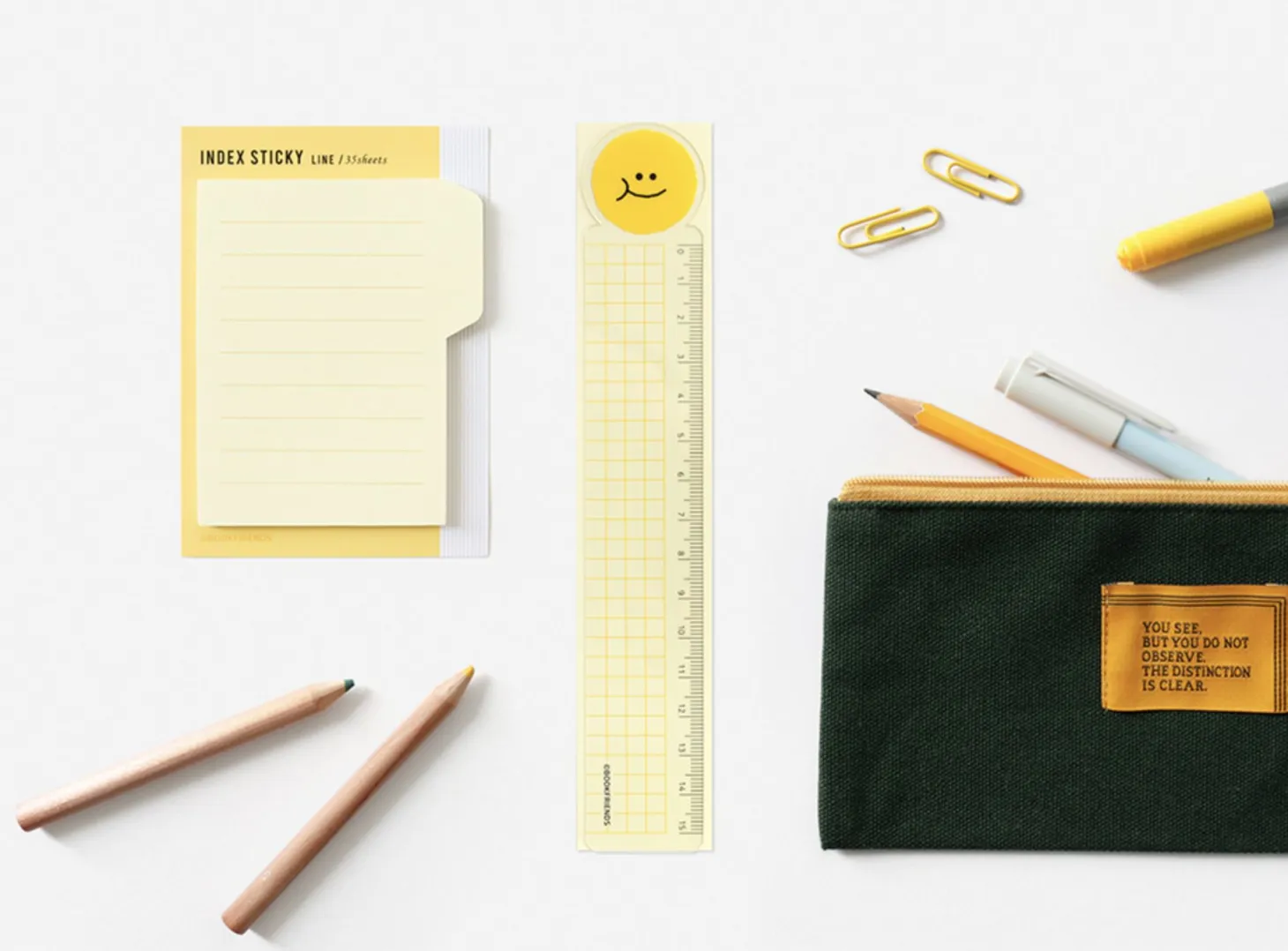 Smile Transparent Bookmark Ruler