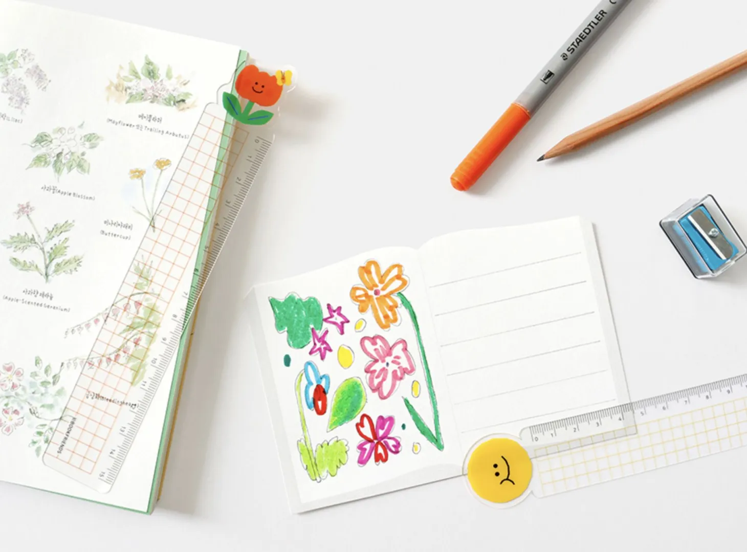 Smile Transparent Bookmark Ruler