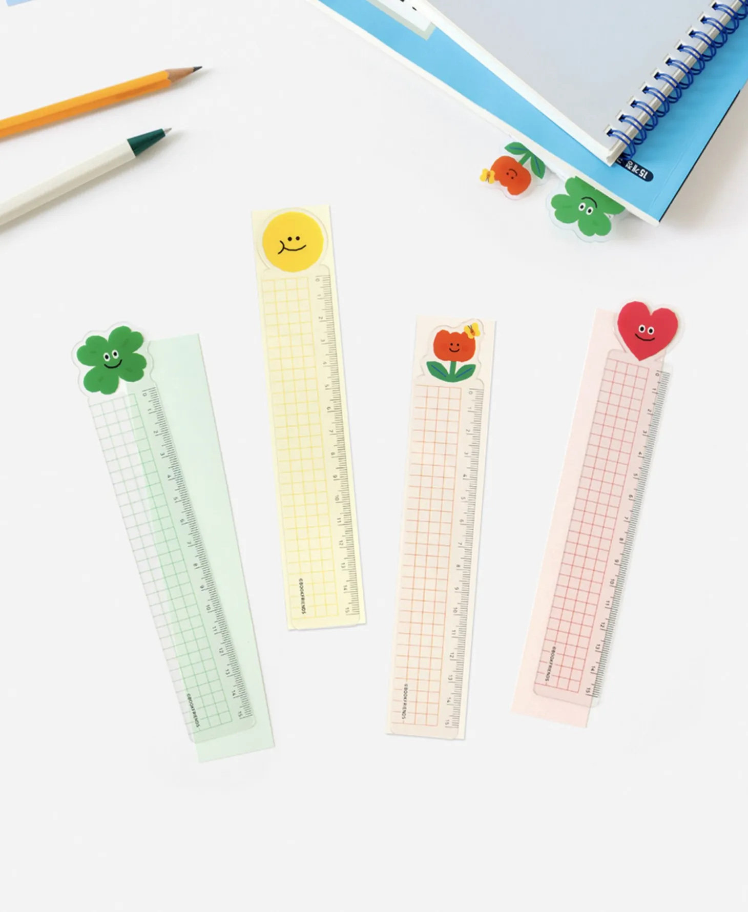 Smile Transparent Bookmark Ruler