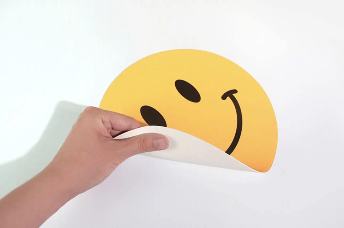 Smile Vegan Leather Mouse Pad