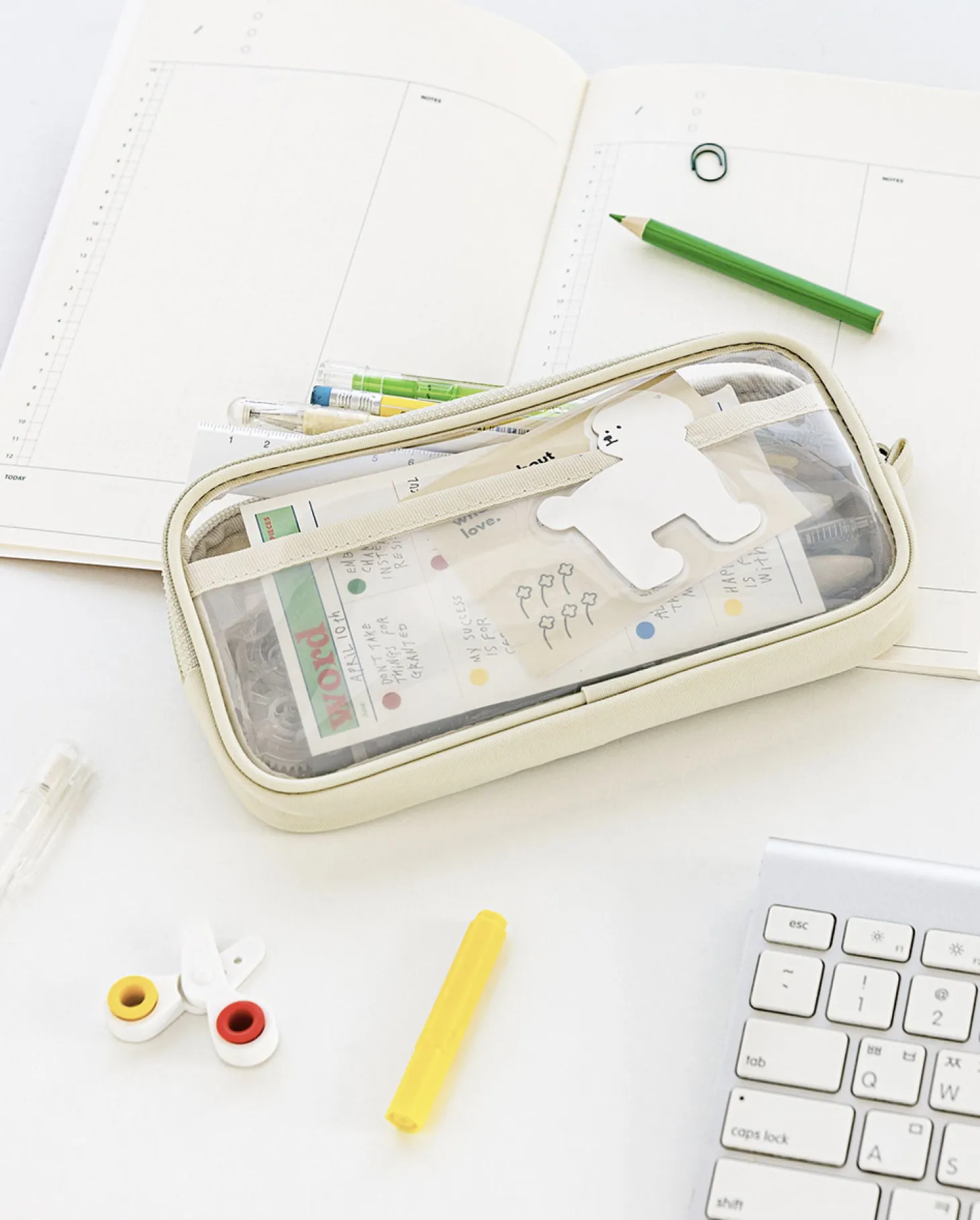 Smile Window Flat Pen Pouch