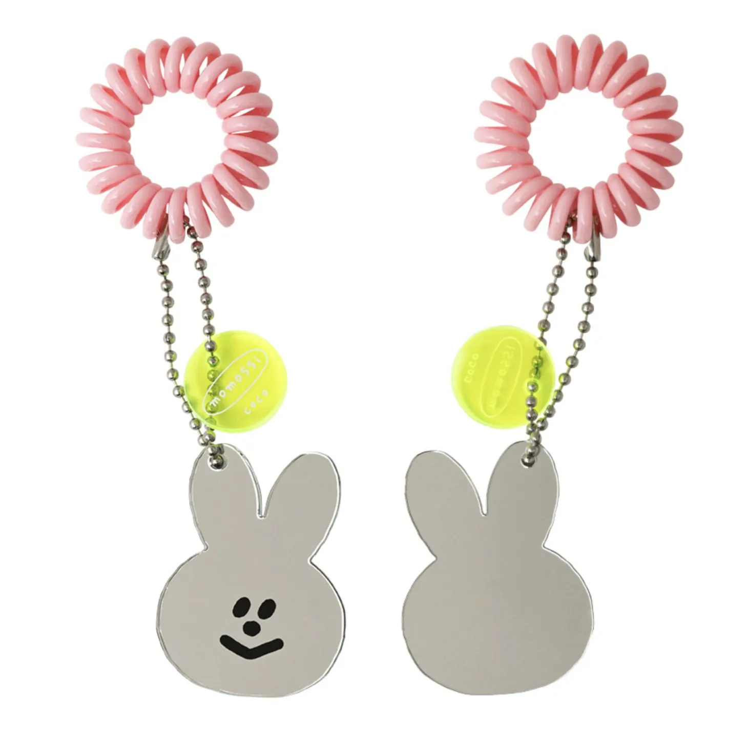 Smiley Acrylic Mirror Charm