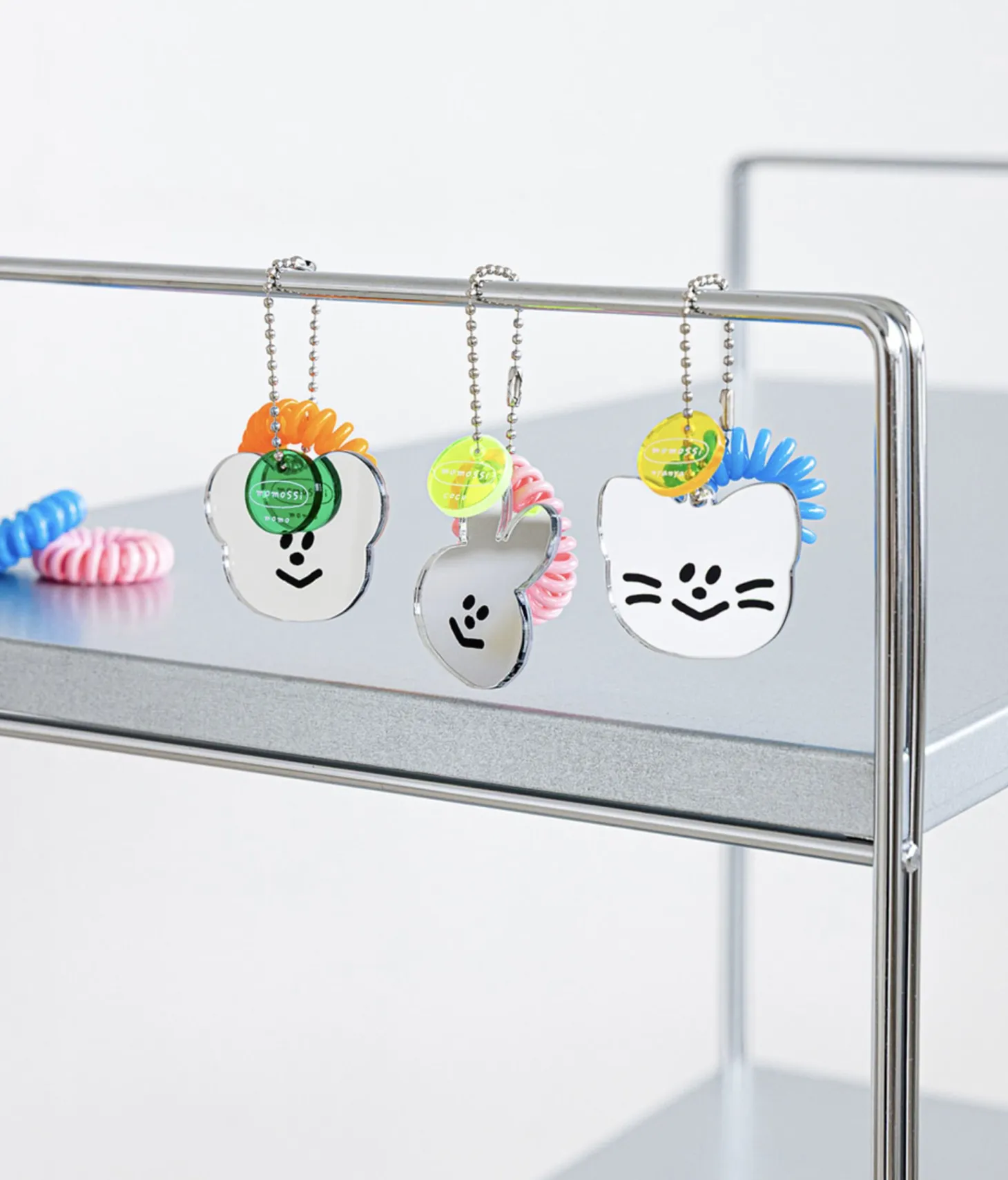 Smiley Acrylic Mirror Charm
