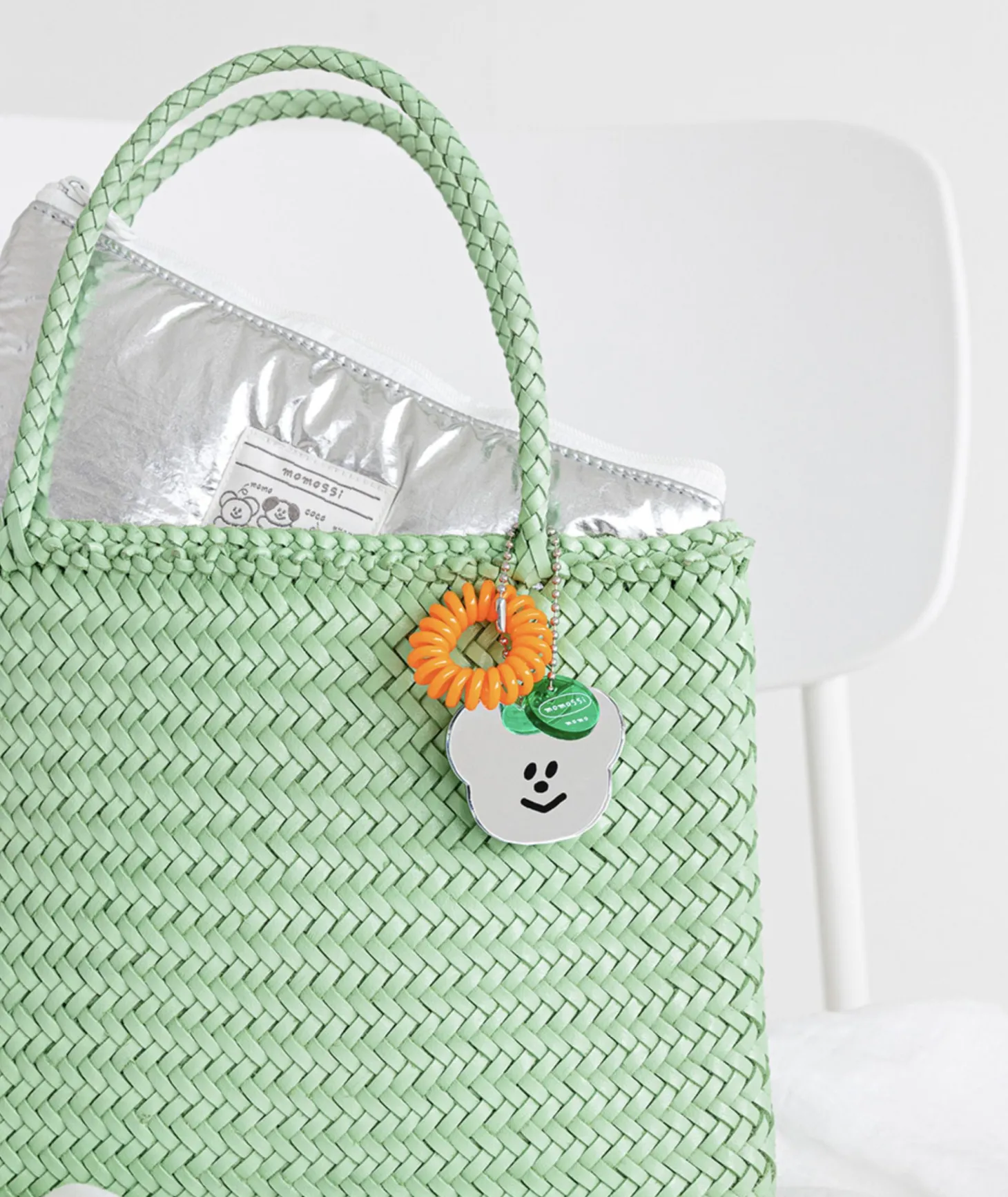 Smiley Acrylic Mirror Charm