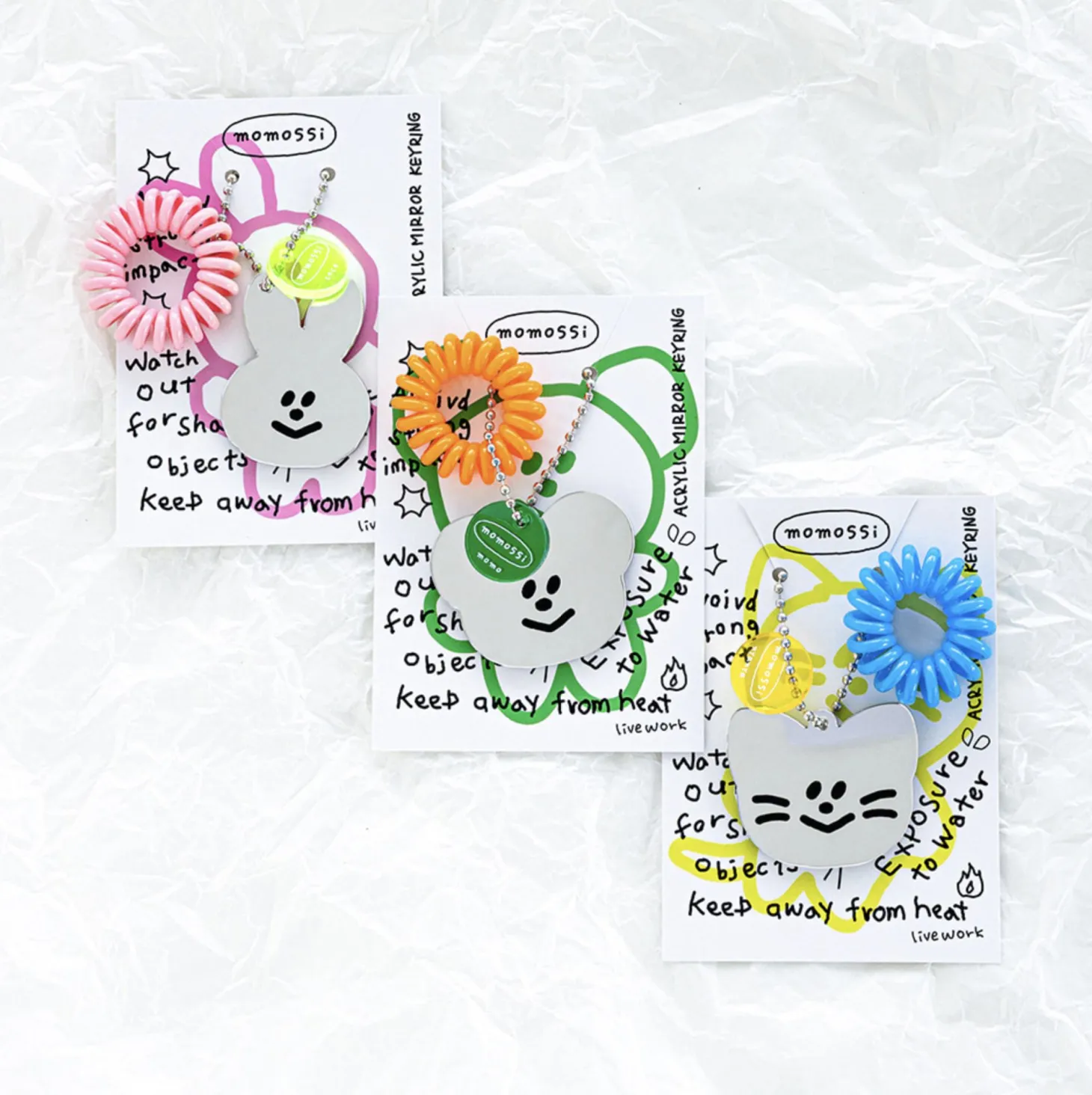 Smiley Acrylic Mirror Charm