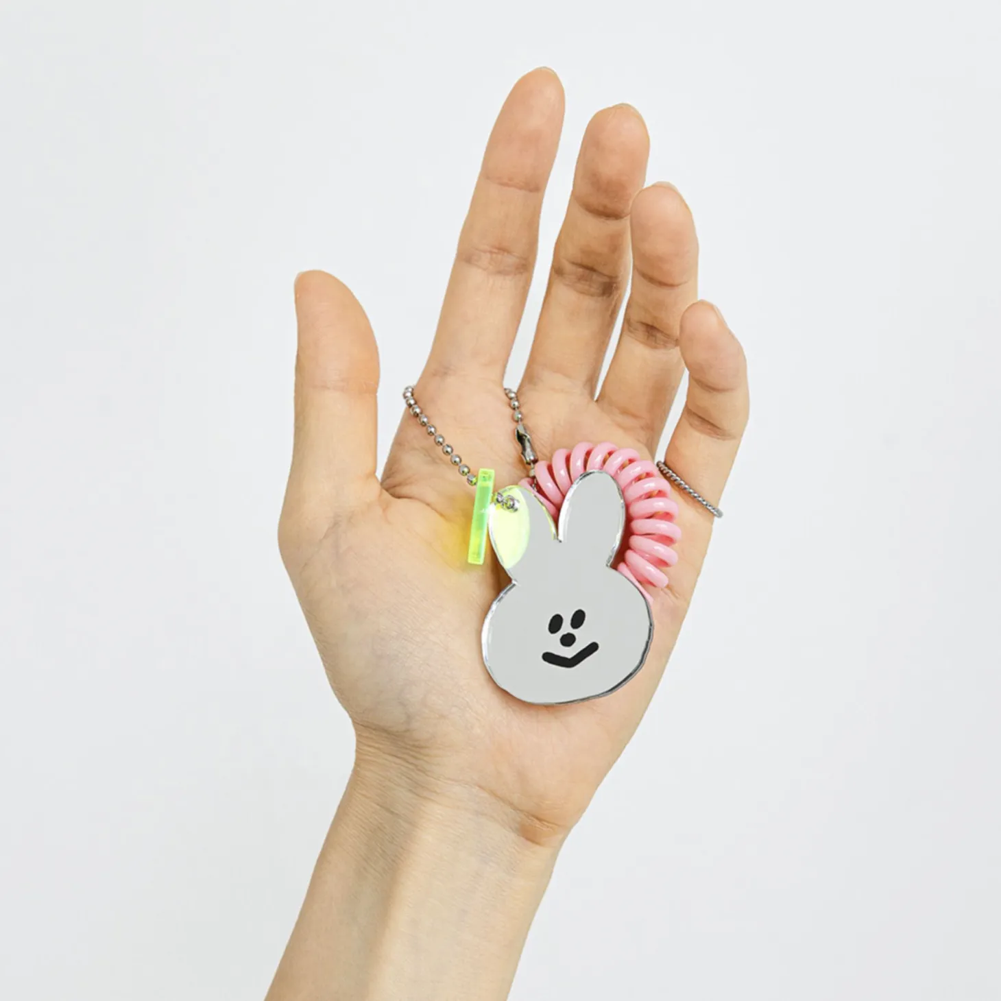 Smiley Acrylic Mirror Charm