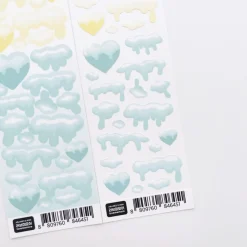 Snow Heart Slim Sticker