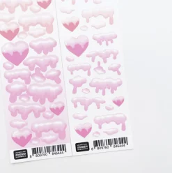 Snow Heart Slim Sticker