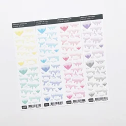 Snow Heart Slim Sticker