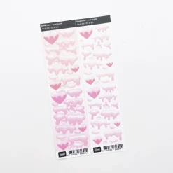 Snow Heart Slim Sticker