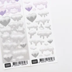 Snow Heart Slim Sticker