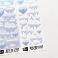 Snow Heart Slim Sticker