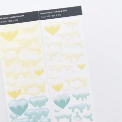 Snow Heart Slim Sticker