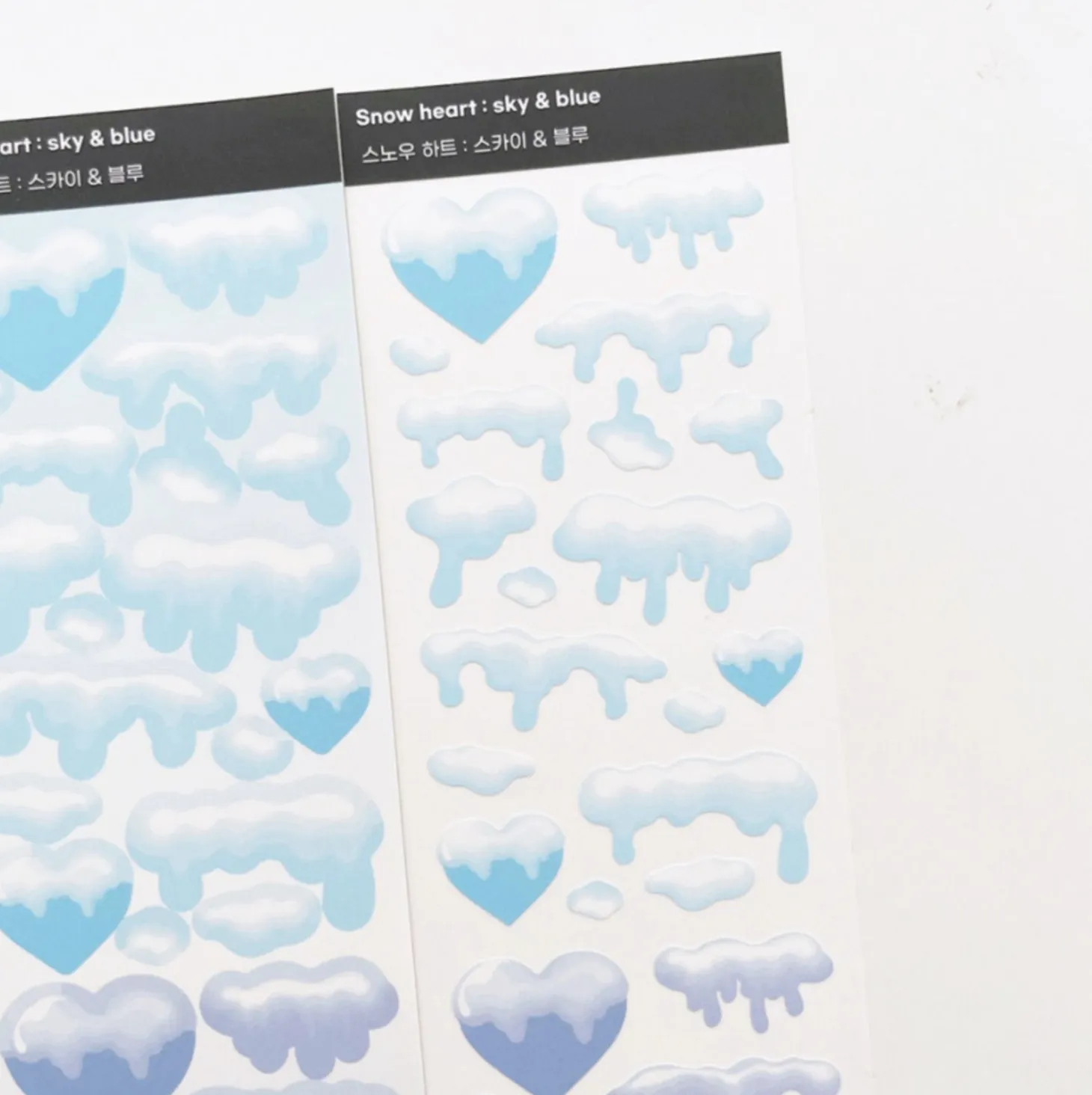 Snow Heart Slim Sticker