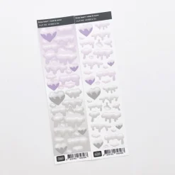 Snow Heart Slim Sticker