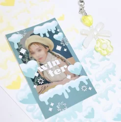 Snow Heart Slim Sticker