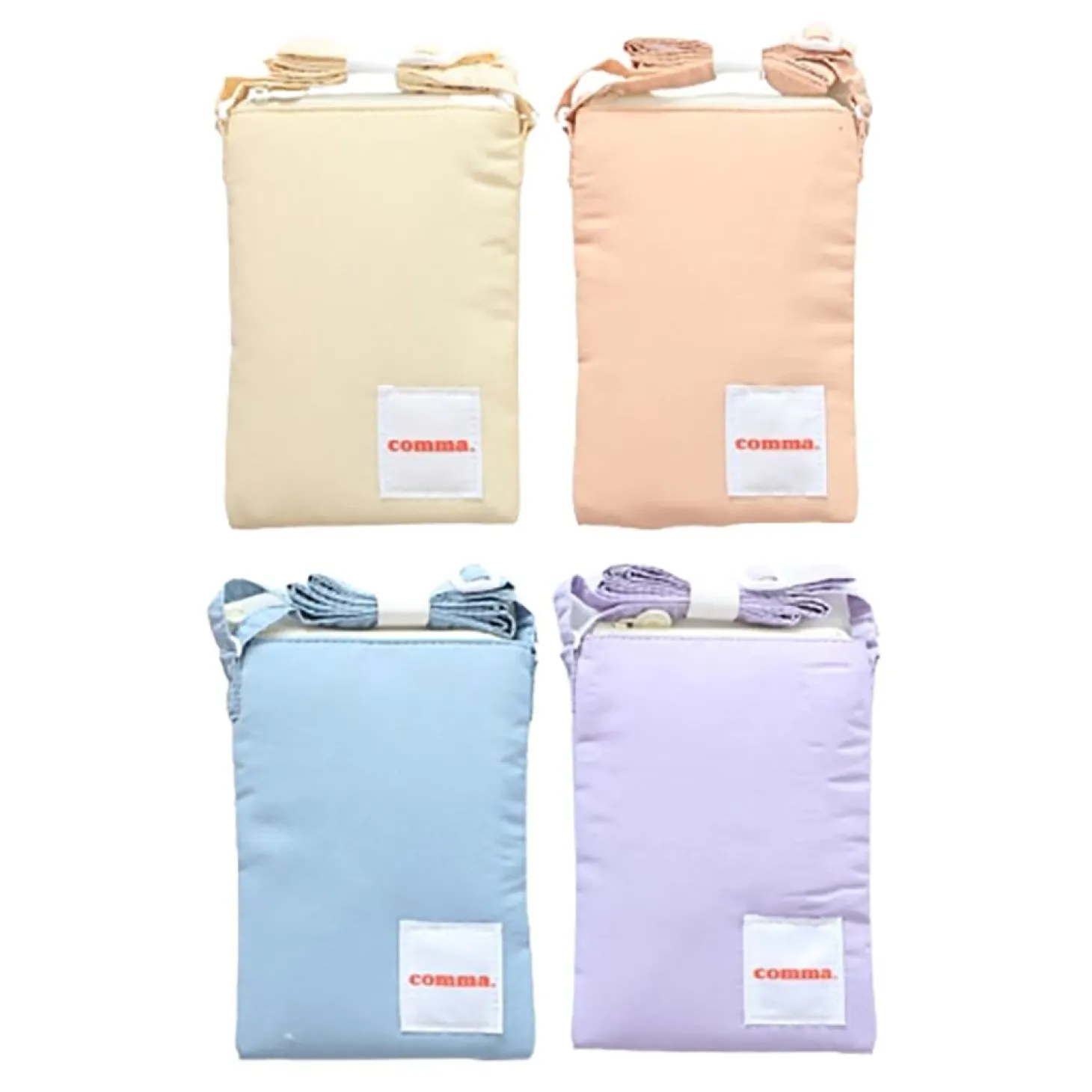 Soft Pastel Cotton Phone Crossbody Bag