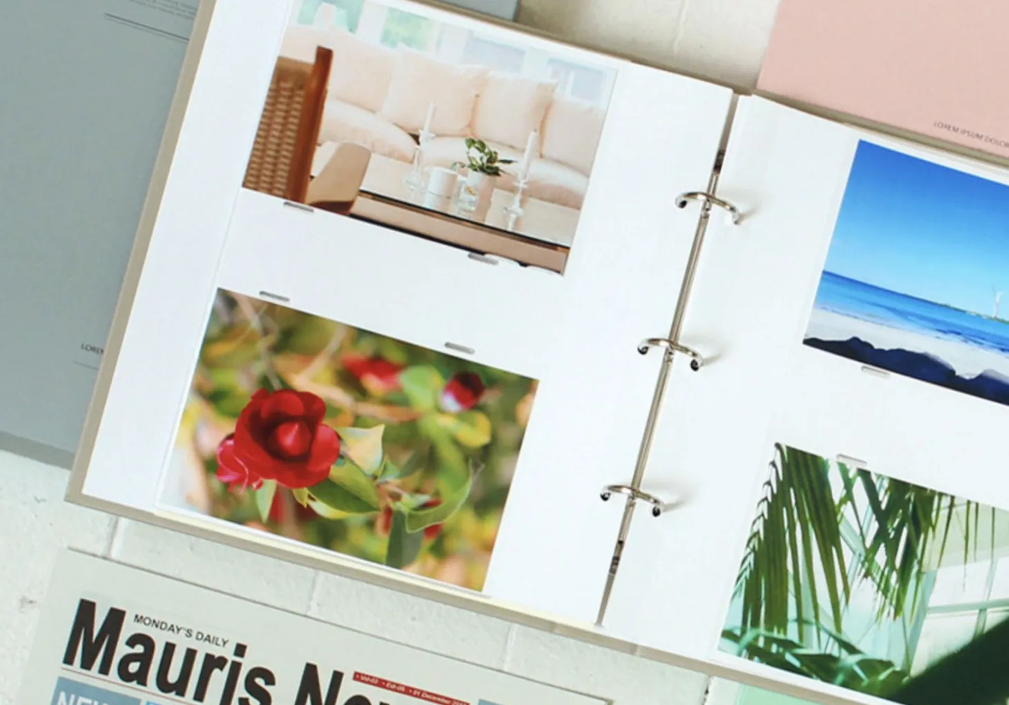 Solid Pastel Binder Photo Album