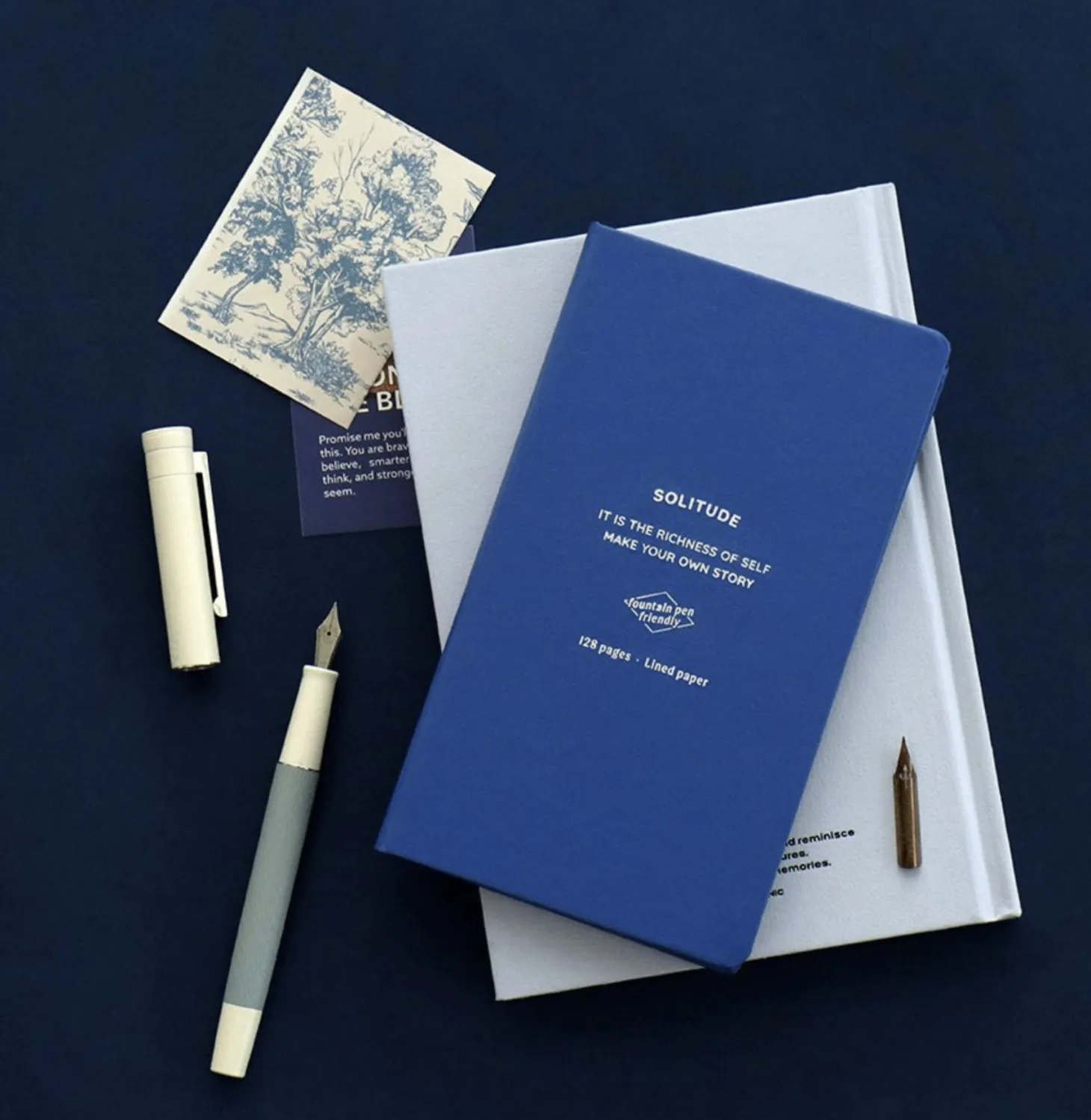 Solitude Fountain Friendly Handy Lined Notebook