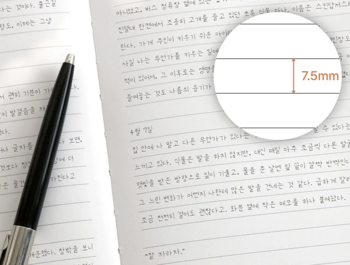 Souvenir B6 Hardcover Band Lined Notebook