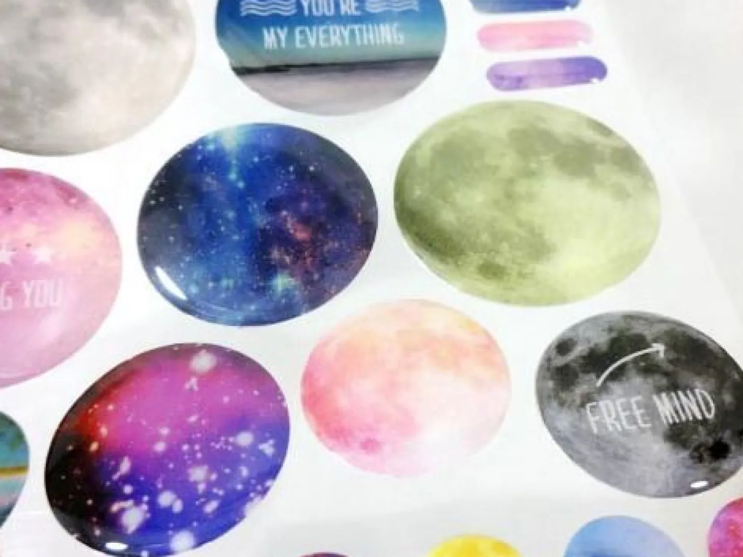 Space Epoxy Deco Sticker