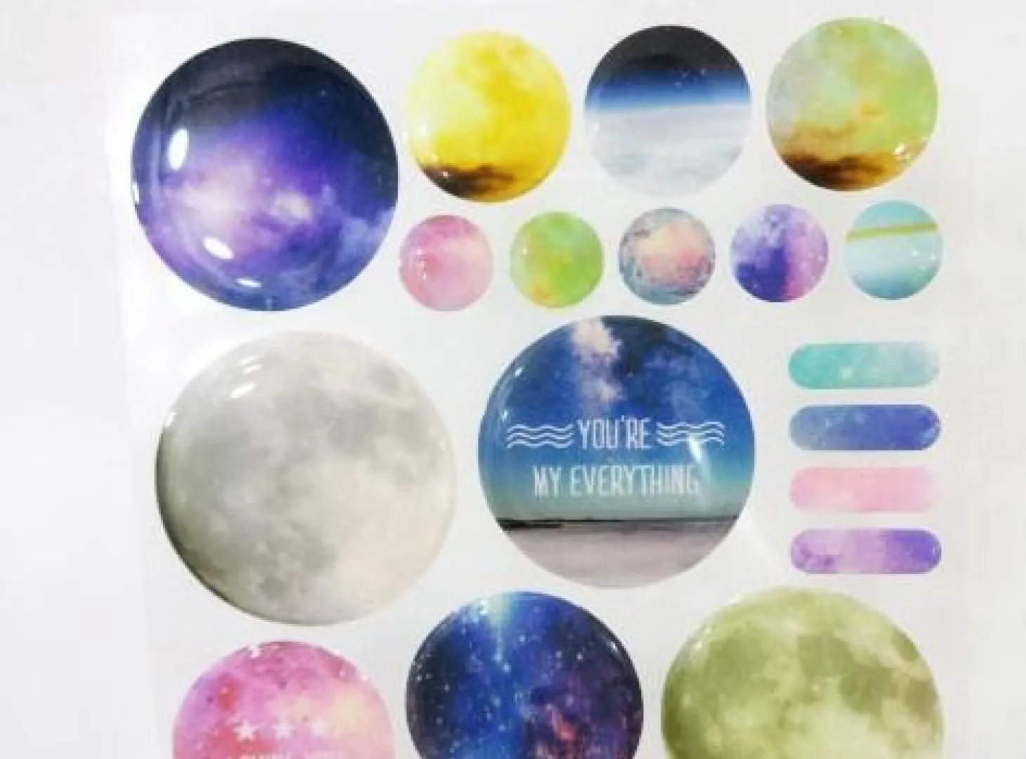 Space Epoxy Deco Sticker