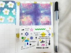 Space Note Deco Sticker