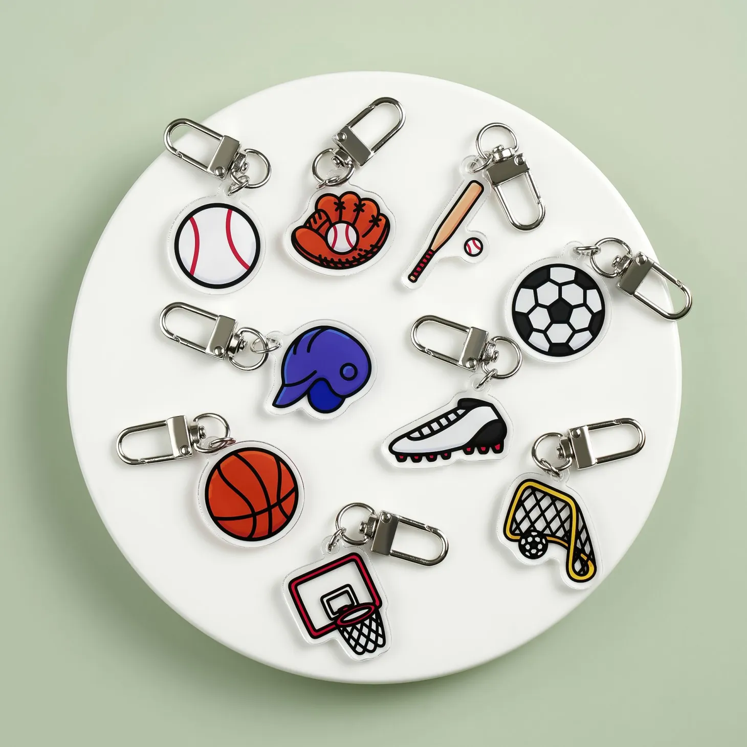 Sports Acrylic Key Ring v2