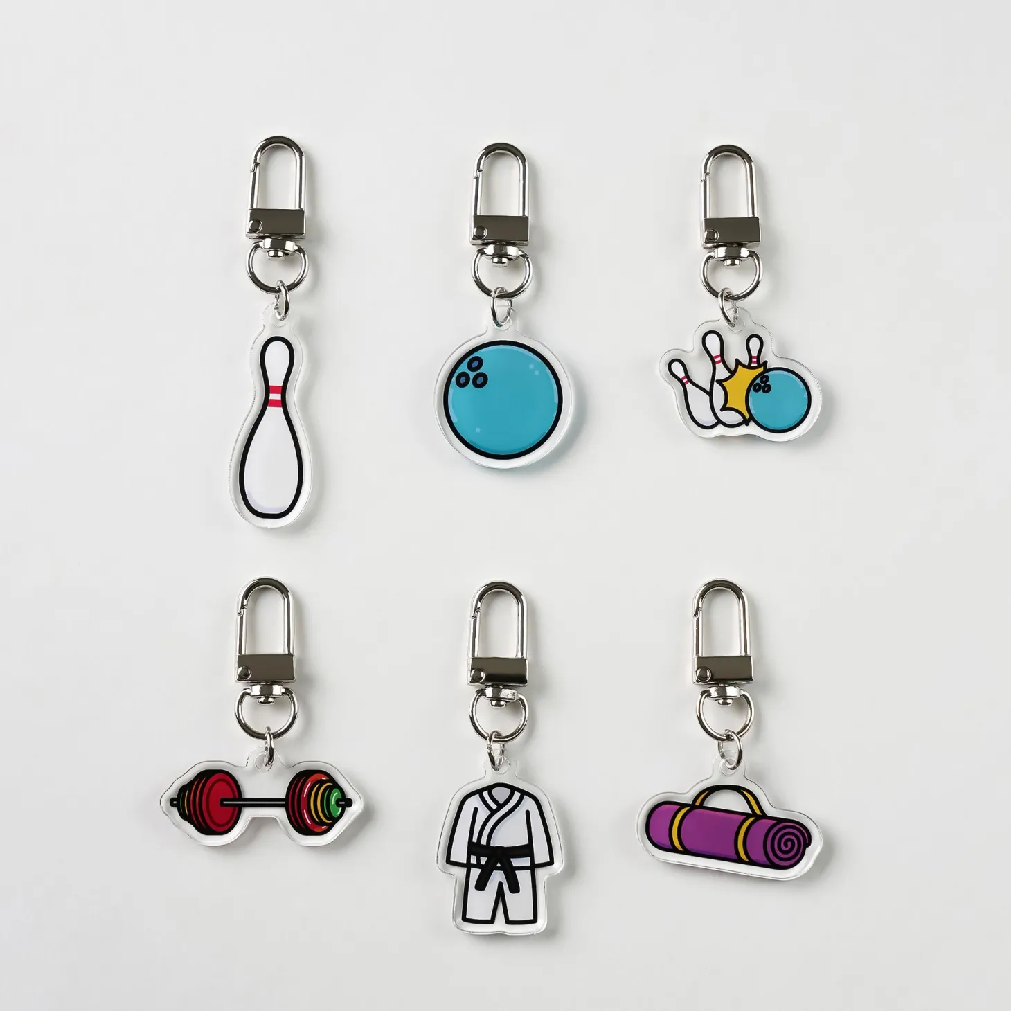 Sports Acrylic Key Ring v2