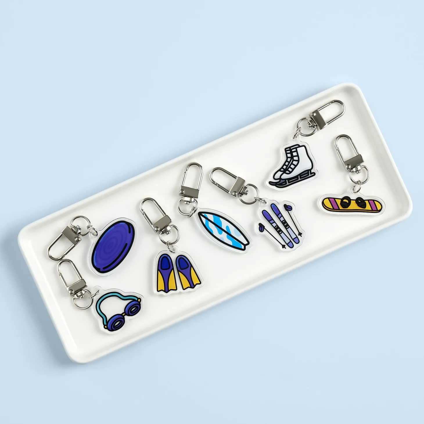 Sports Acrylic Key Ring v2