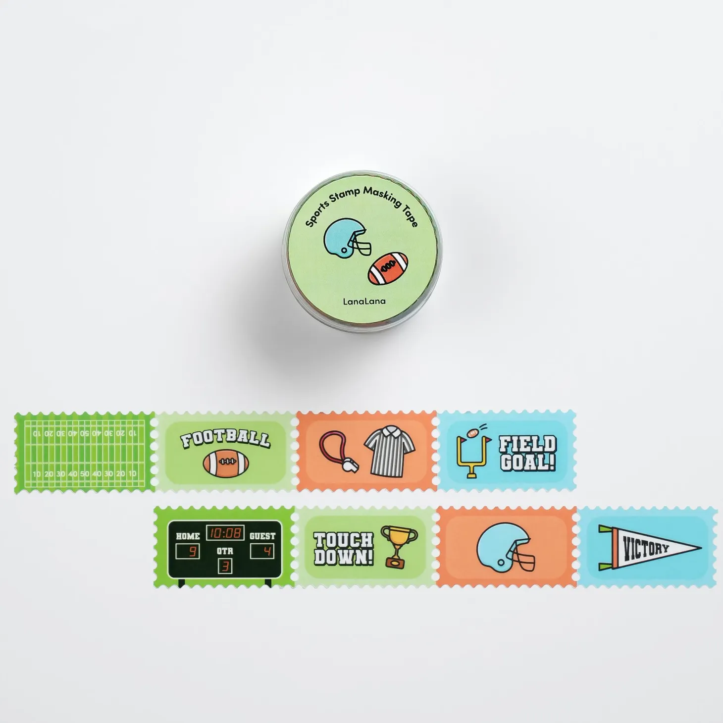 Sports Stamp Masking Tape