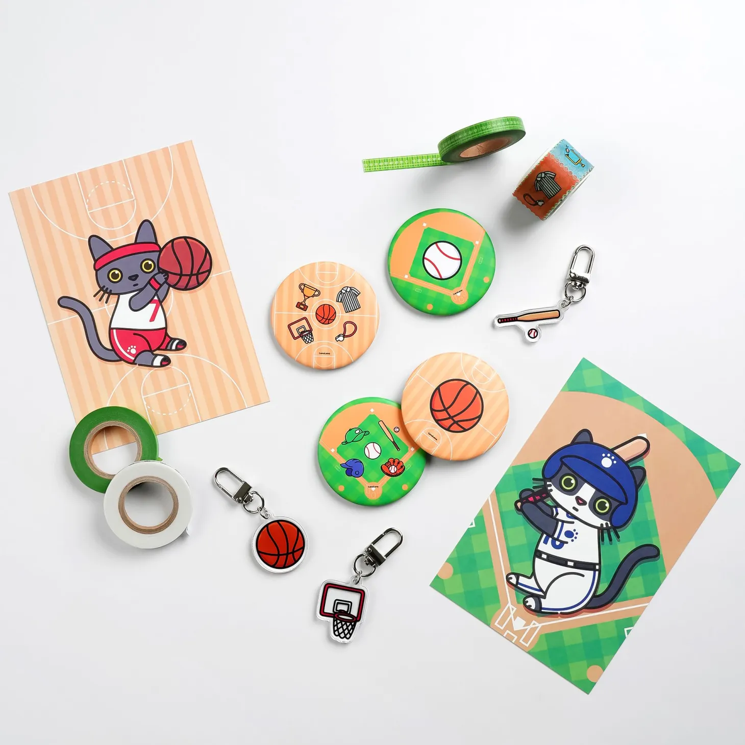 Sports Stamp Masking Tape