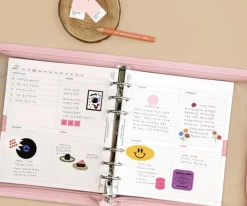 Square Plan 6 Ring A6 Wide Note Refill