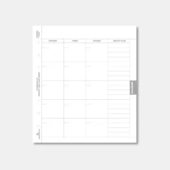 Square Plan 6 Ring A6 Wide Note Refill