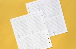 Square 6 Ring A6 Wide Planner Refill v2