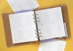 Square 6 Ring A6 Wide Planner Refill v2
