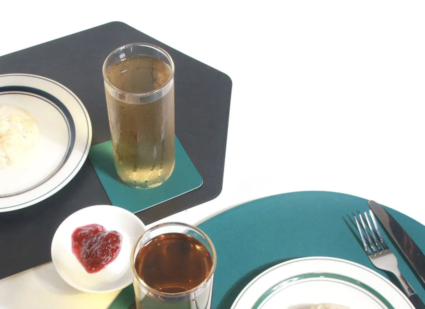 Square Two Tone Tea Coaster