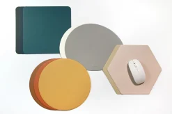 Square Vegan Leather Mouse Pad