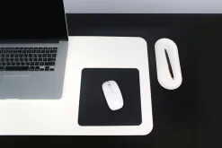 Square Vegan Leather Mouse Pad