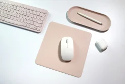 Square Vegan Leather Mouse Pad