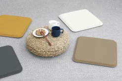 Square Vegan Leather Sitting Cushion