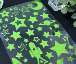 Star & Spacecraft Glow in the Dark Sticker