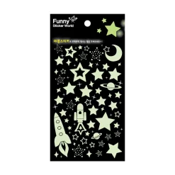 Star & Spacecraft Glow in the Dark Sticker