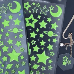 Star & Spacecraft Glow in the Dark Sticker
