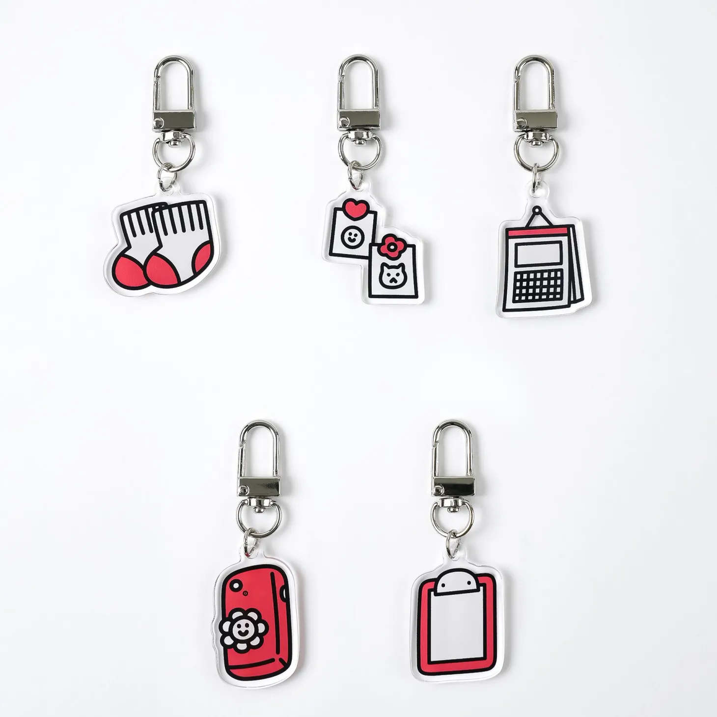 Stationery Acrylic Key Ring