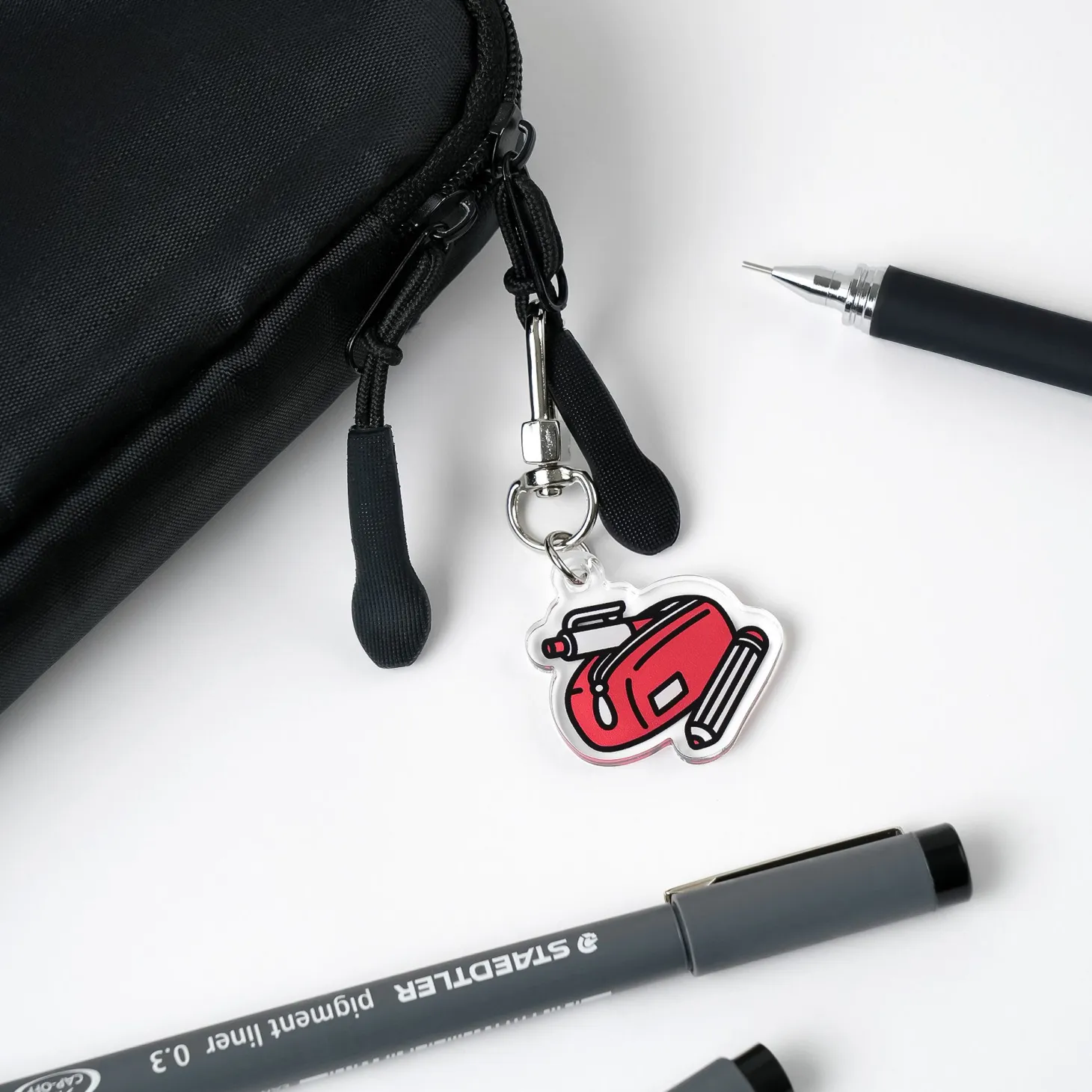 Stationery Acrylic Key Ring