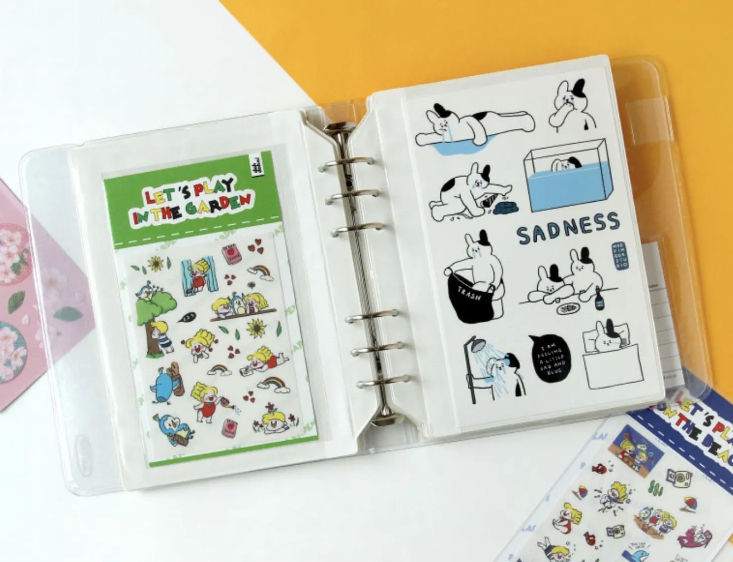 Sticker 6 Ring A6 Wide Pocket Refill