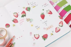 Strawberry Pressed Fruit Sticker