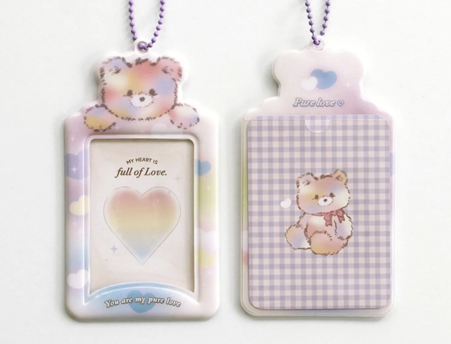 Sugar Photo Holder Ball Chain