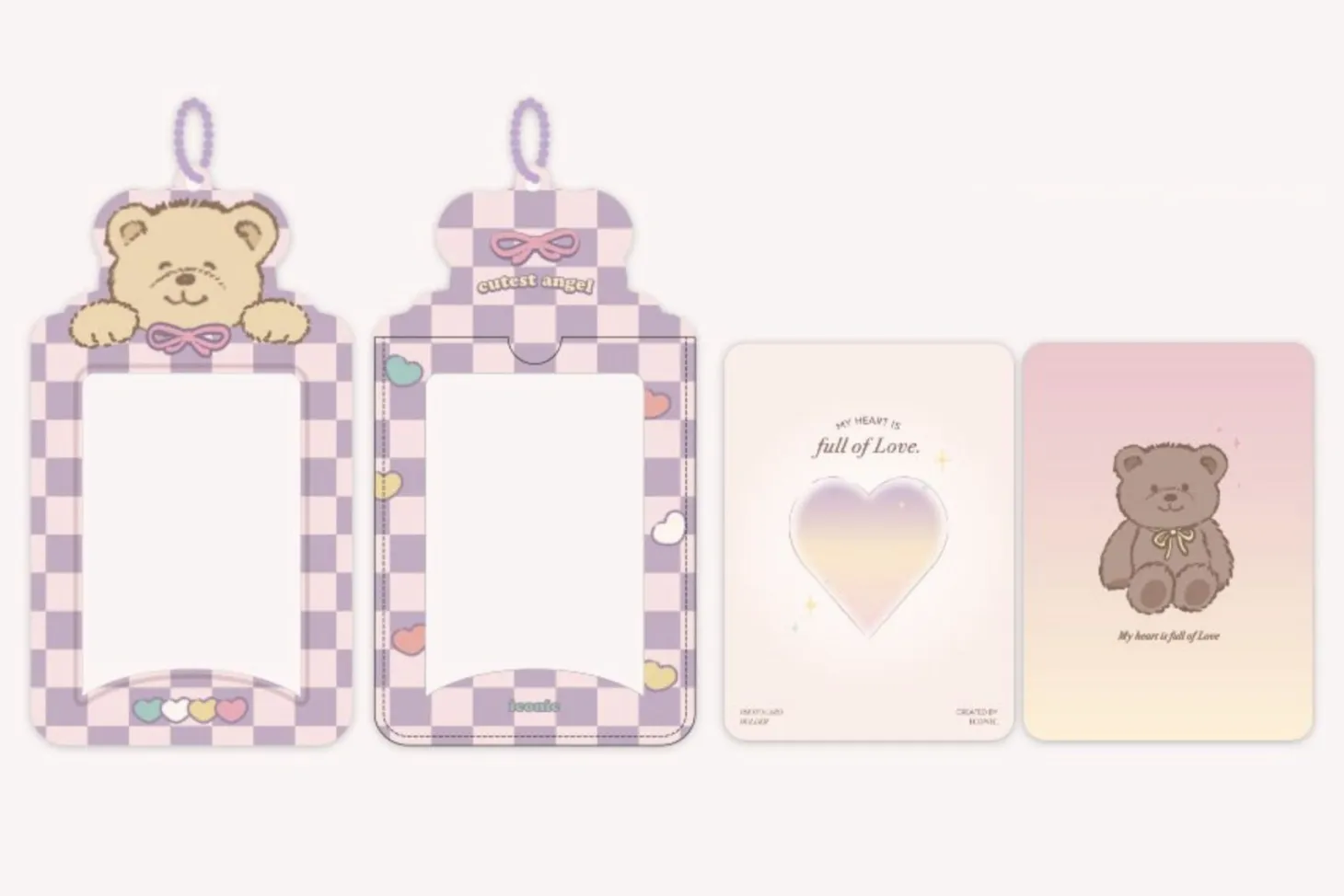 Sugar Photo Holder Ball Chain